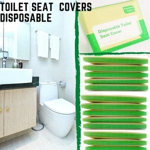 100pcs /10Packs Disposable Toilet Seat Covers,  travel size for adults toddlers